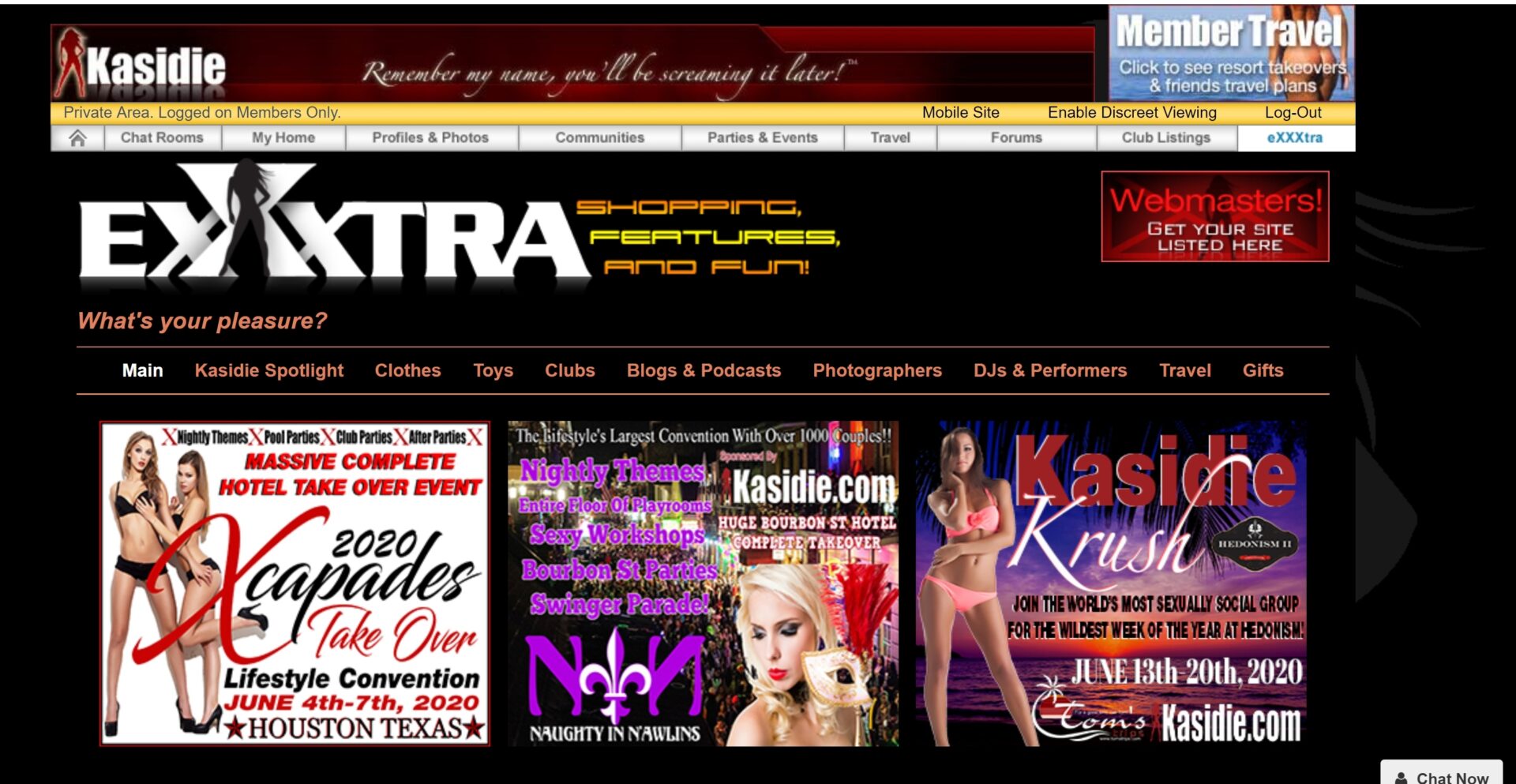 web site for swingers